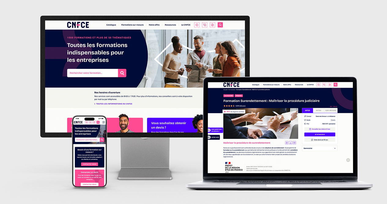 Conception et développement du site internet du CNFCE